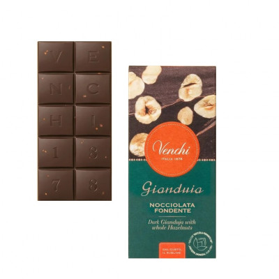 VENCHI Gianduia Tmavá čokoláda s lieskovými orieškami 95g,tmacok