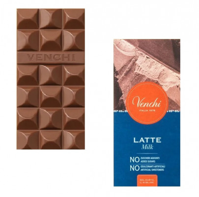VENCHI No added sugar čokoláda Latté, 70g,mliecok
