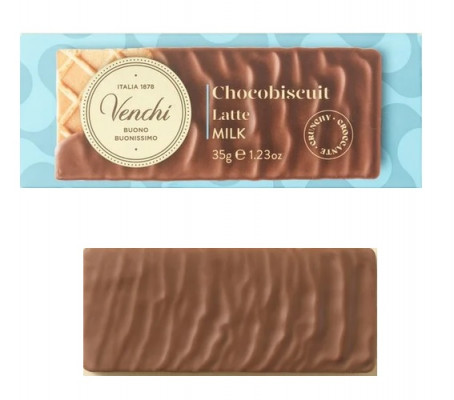 VENCHI Latte SNACK  sušienka v mliečnej čokoláde, 35g,mliecok