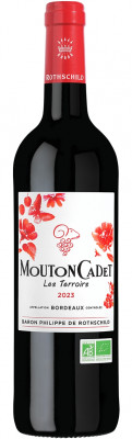 Rothschild Mouton Cadet Rouge Les Terroirs BIO 0,75L, AOC, r2023, cr, su