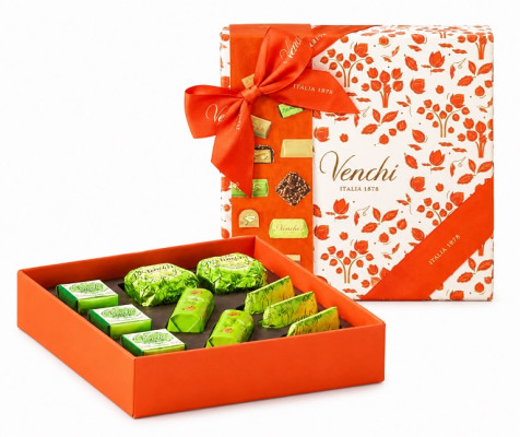 VENCHI Pistachio Výber pistáciových praliniek  128g, cca. 10 ks,cok