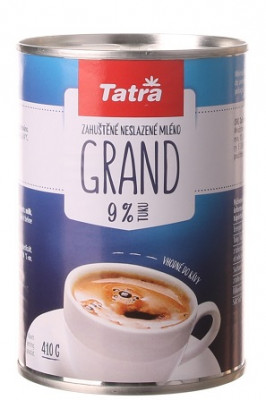 Tatra Grand Mlieko do kávy 410 g, zahustené nesladené mlieko,ko