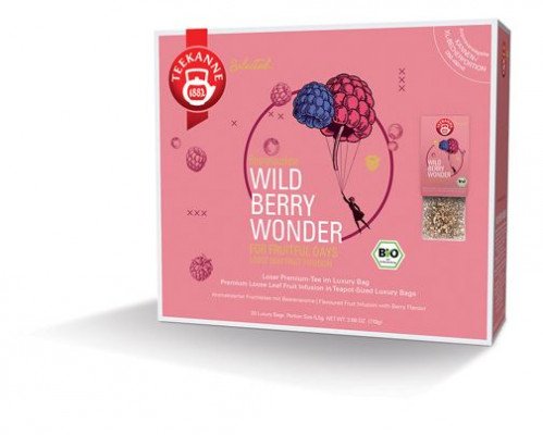 Teekanne Luxury Bag Wild Berry Wonder BIO 20 x 5,5 g,ovocaj