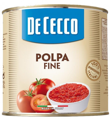 DE CECCO Polpa fine Paradajky drvené, jemné, pasterizované, 2,5 kg,ko