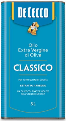 DE CECCO Extra Virgin olivový olej Classico, 3 L,plech
