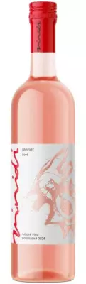 Vinidi Merlot Rosé 0,75L, r2024, ruz, plsl