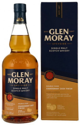 Glen Moray Chardonnay Cask Single Malt whisky 40% 0,7L, whisky, DB