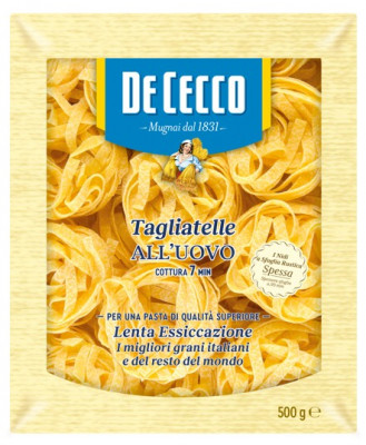 DE CECCO vaječné cestoviny Tagliatelle, 500 g