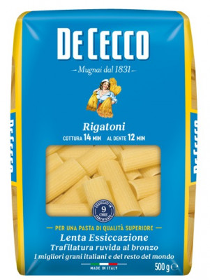 DE CECCO semolinové cestoviny Rigatoni n°24, 500 g