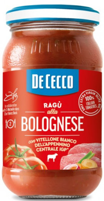 DE CECCO Ragu alla Bolognese 190 g,sklo pohár