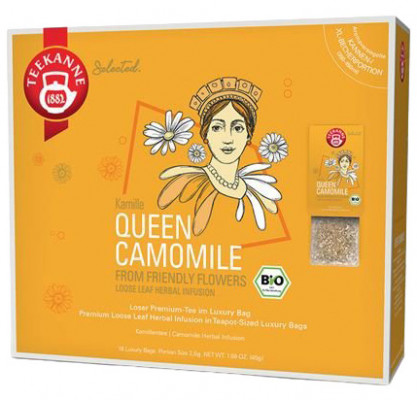 Teekanne Luxury Bag Queen Camomile BIO 18 x 2,5 g,bylcaj