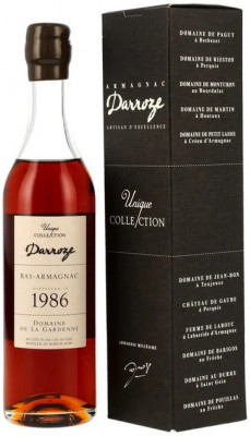 Darroze Bas-Armagnac Unique Collection 1986 Domaine de La Gardenne 50% 0,7L, AOC, arm, DB