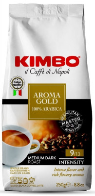 Kimbo Retail Aroma Gold 250g, 100% Arabica,zrn, ochr