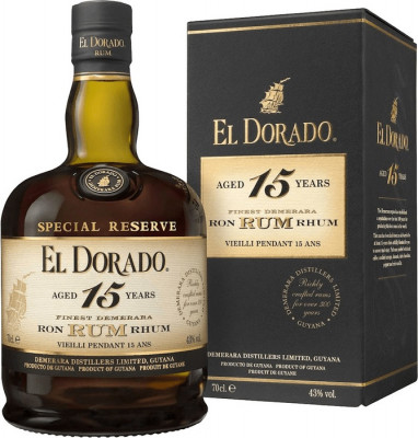 El Dorado Special Reserve 15YO 43% 0,7L, rum, DB