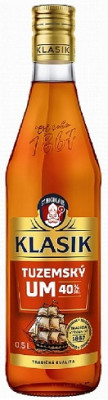 Klasik Tuzemský um 38% 0,5L, rum