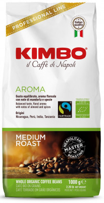 Kimbo Bar BIO organic 1000g,zrnzm, ochr