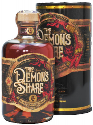 The Demon´s Share 12YO Rum 41% + Box 0,7L, rum, DB