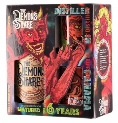 The Demon´s Share El Diablo Rum 40% + Box + Poháre 0,7L, DB