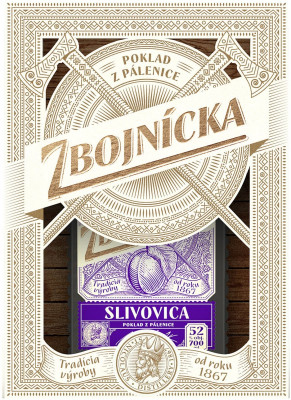 Zbojnícka Slivovica 42% + Box 0,7L, DB