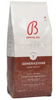 BARBERA  káva zrnková I Generazione Dark Roast 1000g,  ochr.