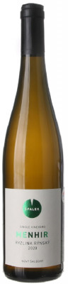Špalek MENHIR Ryzling rýnsky, BIO 0,75L, r2020, nz, bl, su