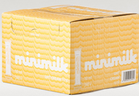 Smotana minimilk trvanlivá, 10%, 10 ml, balenie 240 ks