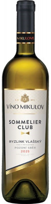 Víno Mikulov Sommelier Club Ryzlink vlašský 0,75L, r2025, nz, bl, su