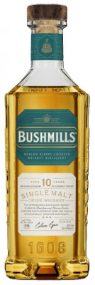 Bushmills 10r. Single Malt Irish whiskey 40% 0,7L, whisky