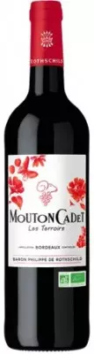 Rothschild Mouton Cadet Rouge Les Terroirs BIO 0,75L, AOC, r2023, cr, su