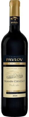 Vinařství Pavlov Tramín červený 0,75L, r2024, nz, bl, plsu