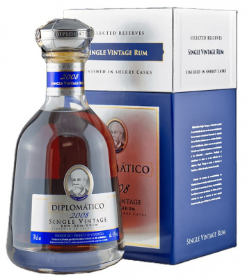 Diplomatico single vintage 2008, 43% 0,7L, rum, DB