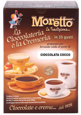 MORETTO Hot Chocolate kokosová,  balenie 12x30g,cok