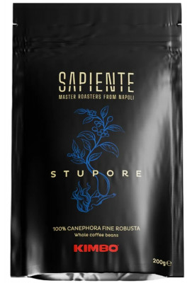 Kimbo Sapiente Stupore 100% Robusta 200g, zrn, ochr