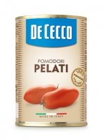 DE CECCO Pomodori pelati Paradajky lúpané, celé, pasterizované, 400 g,ko