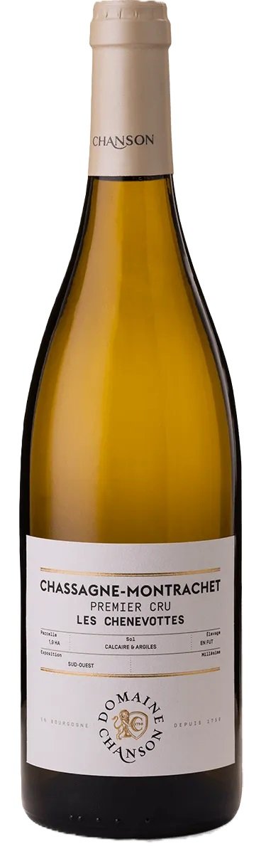 Domaine Chanson Chassagne-Montrachet Les Chenevottes Premier Cru BIO 0,75L, AOC, 1er Cru, r2024, bl, su