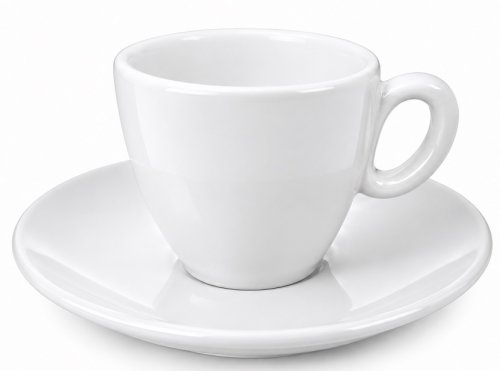 Espresso šálka s podšálkou, biela, bez loga