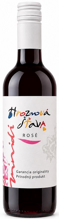 Vinidi Hroznová šťava ružová 0,2L, hm, ruz, sc