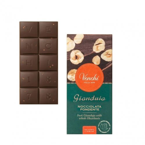 VENCHI Gianduia Tmavá čokoláda s lieskovými orieškami 95g,tmacok