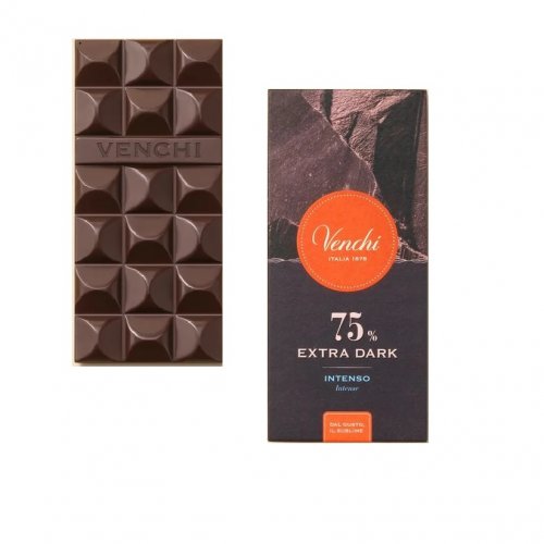 VENCHI Horká čokoláda 75% 78g,tmacok
