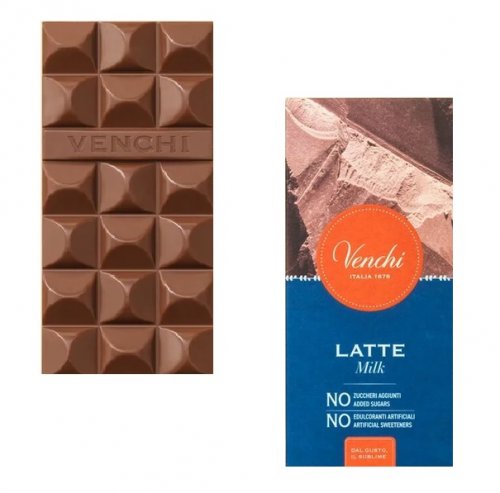 VENCHI No added sugar čokoláda Latté, 70g,mliecok