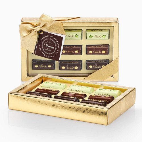 VENCHI Golden gift Výber z čokolád INGOT v darčekovom balení, 130g, 9ks,cok
