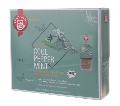Teekanne Luxury Bag Cool Peppermint BIO 20 x 2,5 g,bylcaj