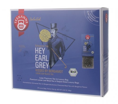Teekanne Luxury Bag Hey Earl Grey BIO 20 x 4 g,ciercaj