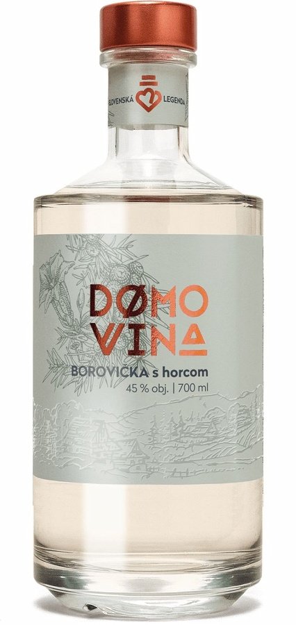 Domovina Borovička s horcom  45% 0,7L, destin