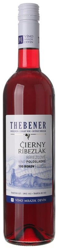 THEBENER Čierny ribezlák 0,75L, ovvin, cr, plsl, sc