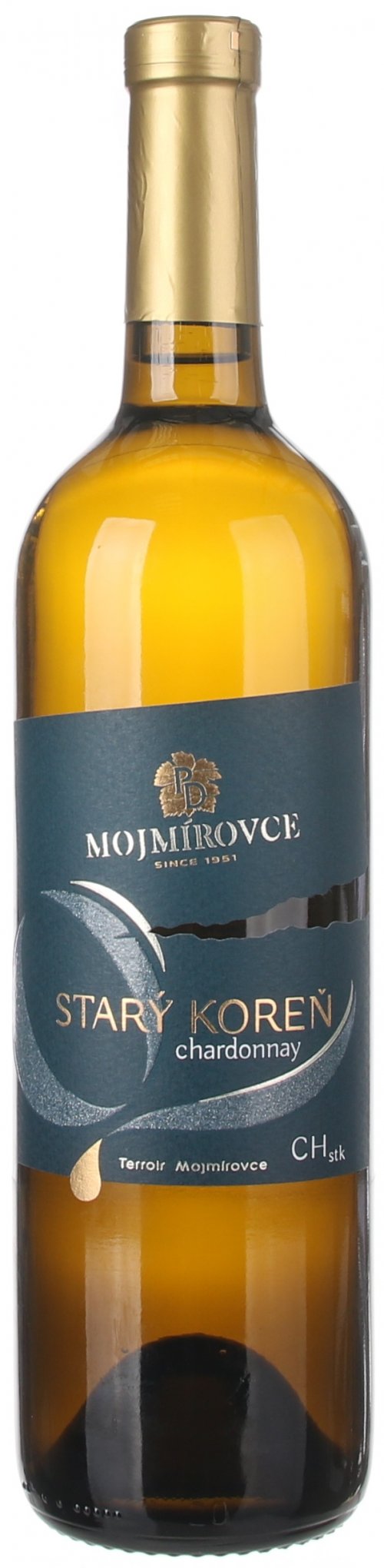 PD Mojmírovce Starý koreň Chardonnay 0,75L, r2021, ak, bl, su