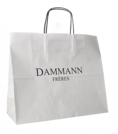 Dammann Fréres kraft paper bag small, 21x25x11cm, malá béžová taška 7959