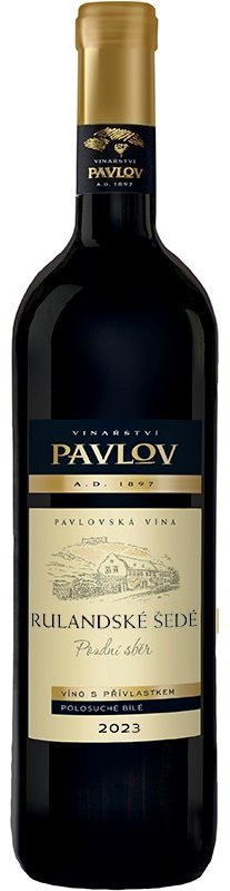 Vinařství Pavlov Rulandské šedé 0,75L, r2023, nz, bl, plsu