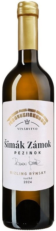 Šimák Zámok Pezinok Rizling rýnsky 0,75L, r2024, bl, su