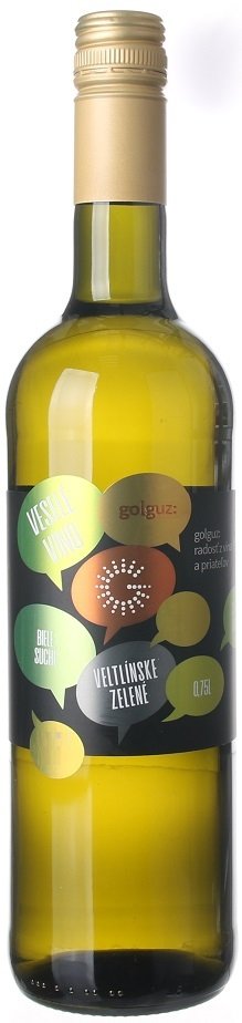 Golguz Veselé víno Veltlínske zelené 0,75L, r2025, ak, bl, su, sc